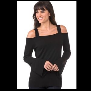 MICHAEL KORS COLD SHOULDER KNIT SWEATER